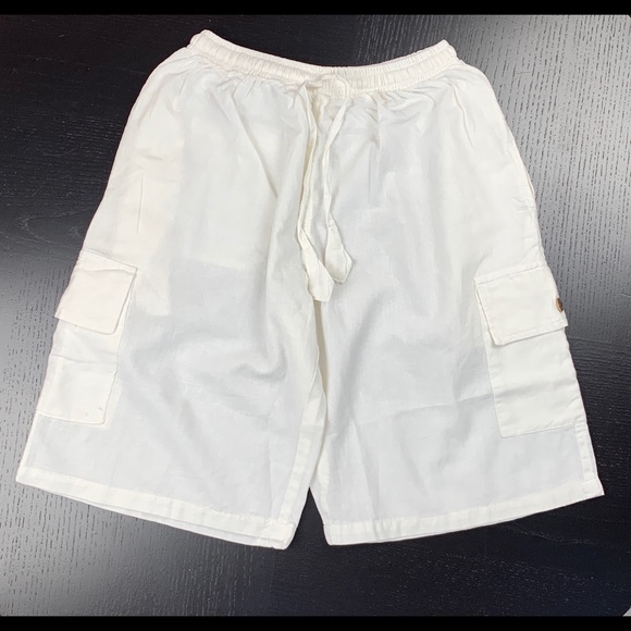 Men’s Cotton Shorts- White - Picture 2 of 7